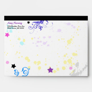 Hip Colourful 'N Groovy Splash Envelope