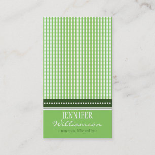 Hip Customised Gingham Mummy Calling Cards :: 02