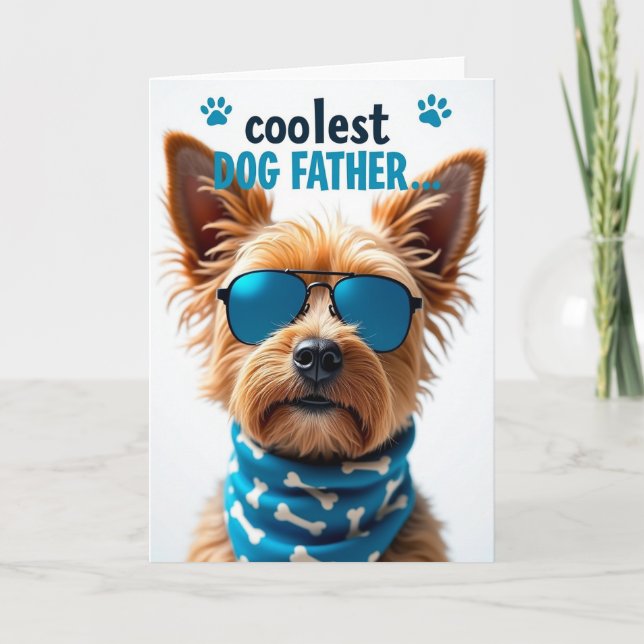 Hip Dog Fathers Day Card (Front)