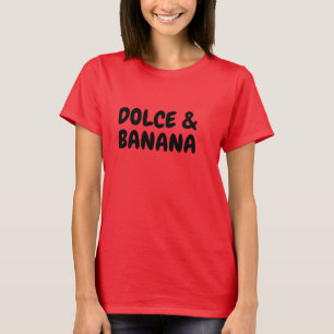 hip eat banana dolce banana funny t-shirt design