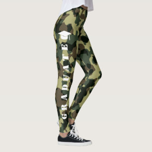 Hip graduate leggings women: ROTC Military Design