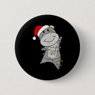 Hip Happy Christmas Fairy Lights Sweet Animals Hip 6 Cm Round Badge