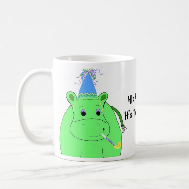 Hip Hip Hooray - Birthday Coffee Mug (Left)