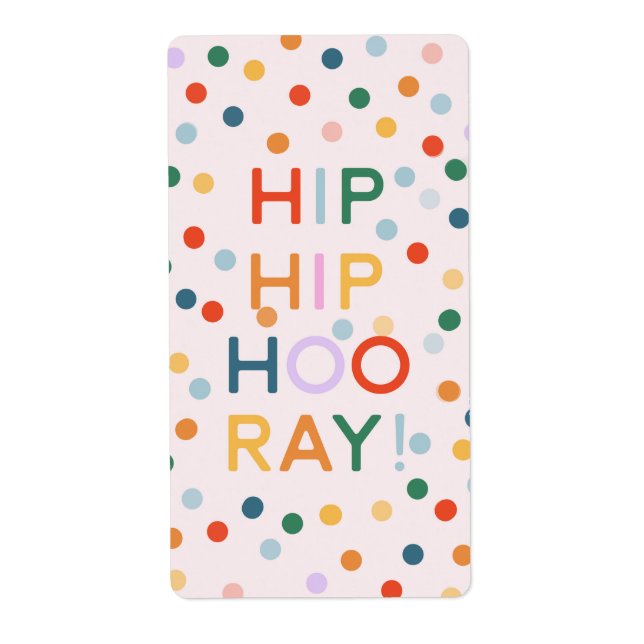 Hip Hip Hooray Birthday Party Congrats (Front)
