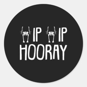 Hip Hip Hooray Hip Replacet Classic Round Sticker