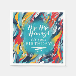 Hip Hip Hooray It's Your Birthday Napkin