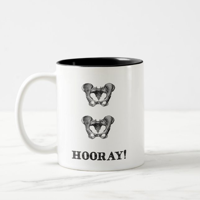Hip Hip Hooray Personalised Mug (Left)