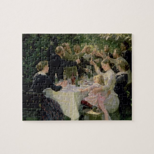 Hip Hip Hurrah! Artists' Party at Skagen, 1888 Jigsaw Puzzle (Horizontal)