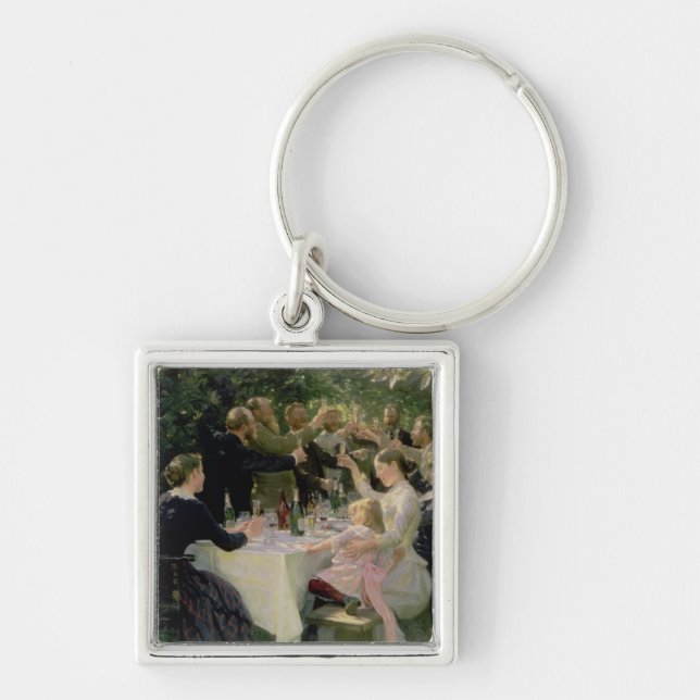 Hip Hip Hurrah! Artists' Party at Skagen, 1888 Key Ring (Front)