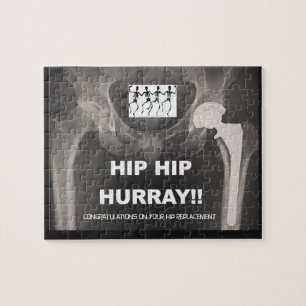 Hip Hip Hurray- Congrats on Hip Replacement Jigsaw Puzzle