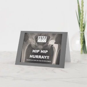 Hip Hip Hurray - Contrats on Hip Surgery Card