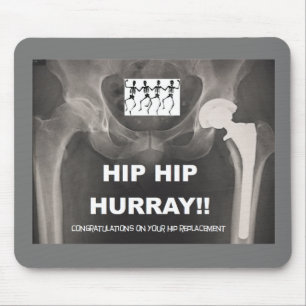 Hip Hip Hurray - Contrats on Hip Surgery Mouse Mat