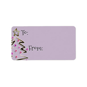 Hip Holidaze To-From - Lavender Fog Label