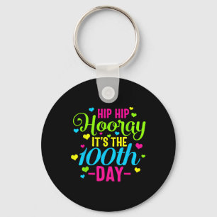 Hip Hooray It's 100th Day Of School Smarter Teache Key Ring