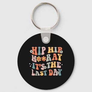 Hip Hooray It's The Last Day Of School Groovy Stud Key Ring