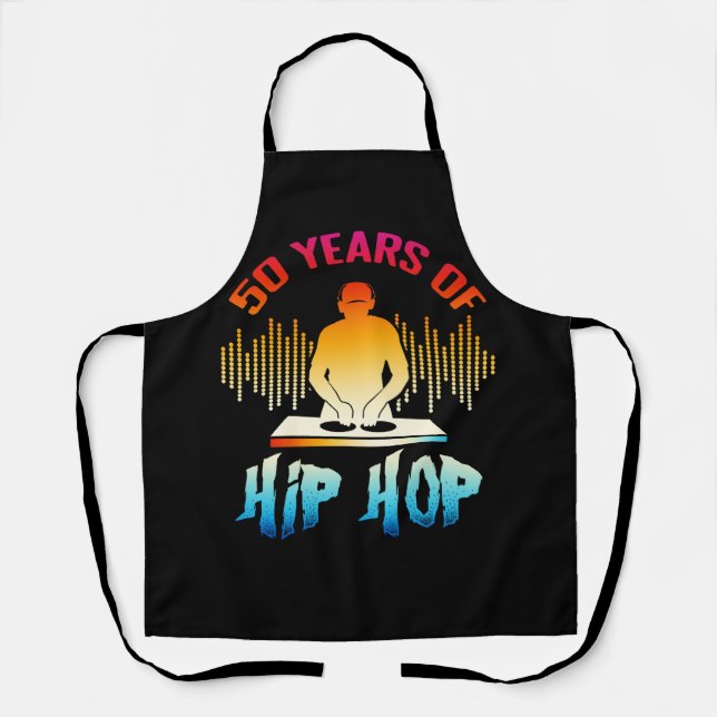 Hip Hop 50th Anniversary 50 Years DJ Turntable 197 Apron (Front)
