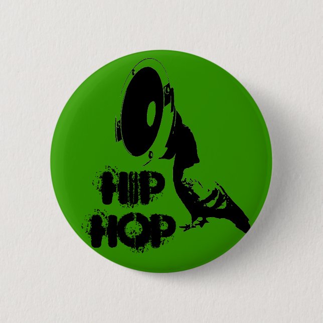 hip hop 6 cm round badge (Front)