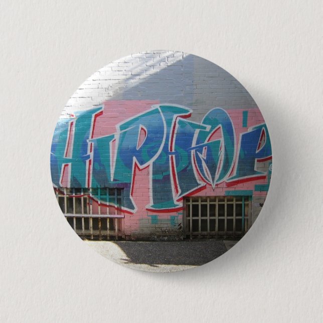Hip Hop 6 Cm Round Badge (Front)