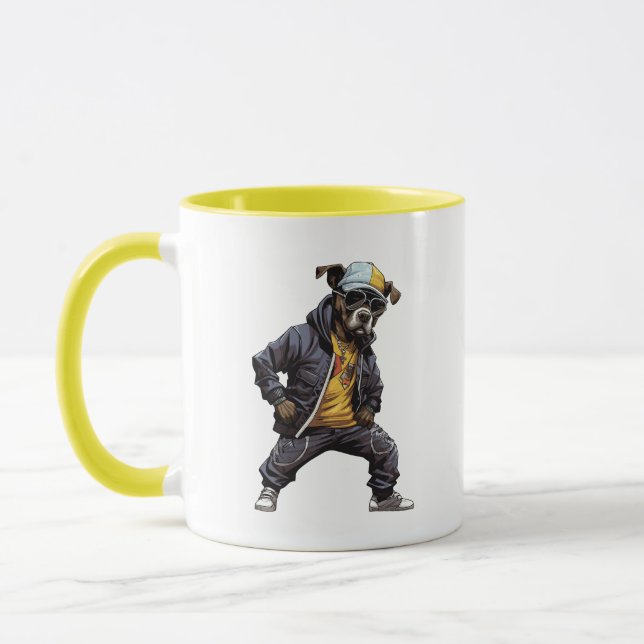 Hip hop American bulldog Mug (Left)