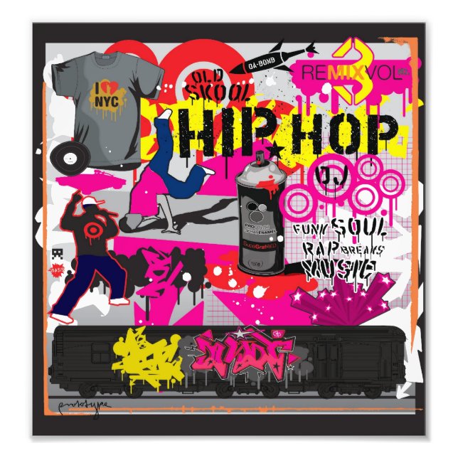 Hip Hop Art Poster (Front)