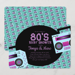 Hip Hop Baby Shower Party Music Invitation