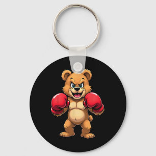 Hip Hop Bear Boxing Kickboxing Key Ring