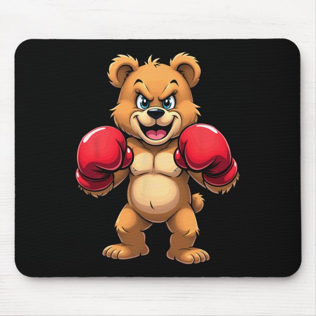 Hip Hop Bear Boxing Kickboxing  Mouse Mat (Front)