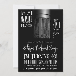 Hip Hop Birthday Invitation