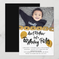 Hip Hop Birthday Party Photo Invitation