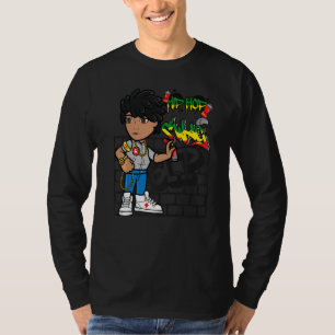 Hip Hop Black Male Spray Paint Artist Men Melanin T-Shirt