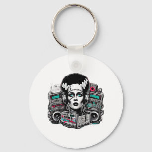 Hip Hop Bride Of Frankenstein  Key Ring