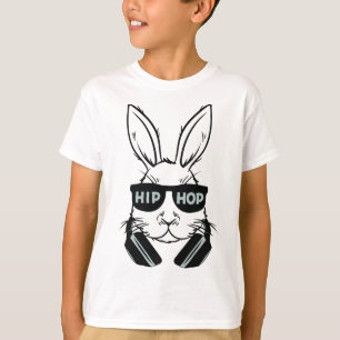 Hip Hop Bunny Boy Easter Rabbit Sunglasses  T-Shirt