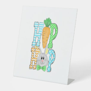 Hip Hop Bunny Easter Bunny Classic Rabbit Lover Pedestal Sign