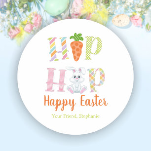 Hip Hop Bunny Easter Cute Treat Bag Stickers