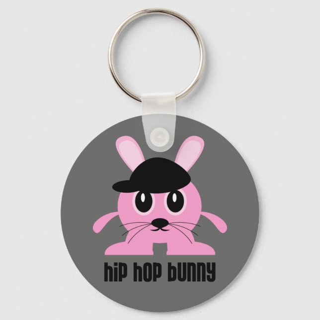 Hip Hop Bunny Keychain (Front)