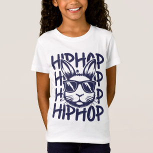 Hip Hop Bunny Sungles Easter For Kids Boys Men T-Shirt