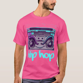 Hip Hop Cassette Recorder Rapper Music 90S Hiphop T-Shirt