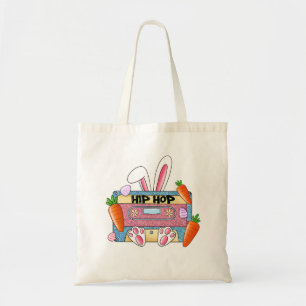 Hip Hop Cassette Tape Bunny Tote Bag