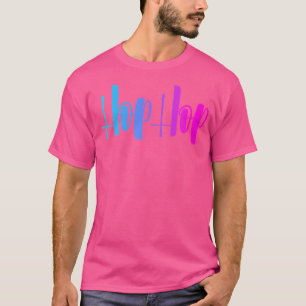 Hip Hop . Colourful Blue Pink Girls Teens Woman S T-Shirt