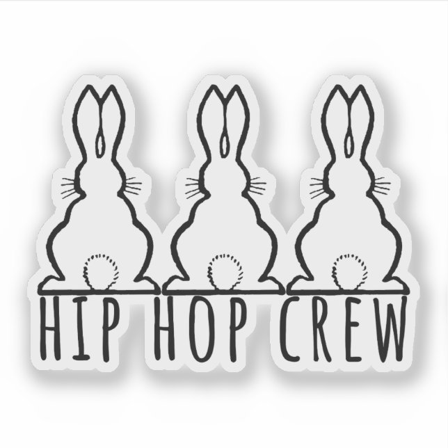 Hip Hop Crew Cute Bunny Rabbits (Front)