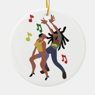 Hip Hop Dance Ceramic Tree Decoration