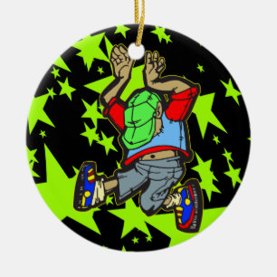 Hip Hop Dance Ceramic Tree Decoration