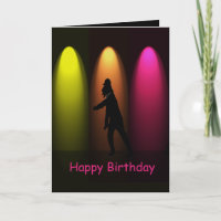 Hip Hop Dance Girl Custom Birthday Card