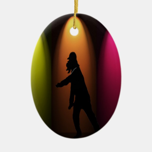 Hip Hop Dance Girl Ornament (Front)