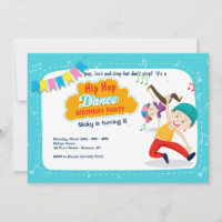 Hip Hop Dance Party Invitation