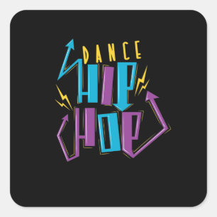 hip Hop Dance Square Sticker