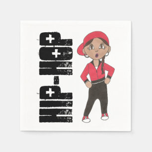 Hip Hop Dance Studio Recital Costume Dancer Girl Napkin