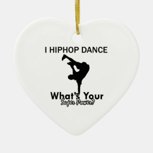 Hip Hop dancing designs Ceramic Tree Decoration