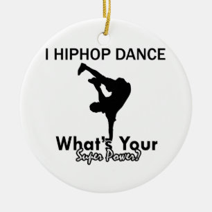 Hip Hop dancing designs Ceramic Tree Decoration