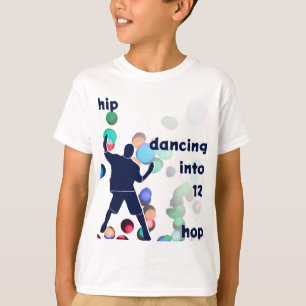 Hip Hop Dancing Into 12th Birthday T-Shirt